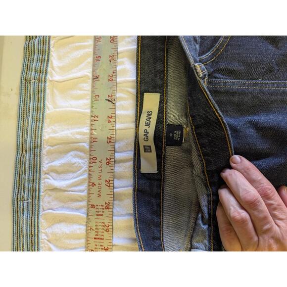 Gap Jeans Denim Skirt Womens Size 10 Knee Length Side Zip Closure Blue - Picture 3 of 5